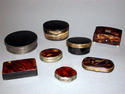 Lot 353 - Group of Eight Tortoise Shell and Faux...