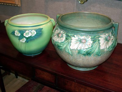 Lot 285 - Two Art Pottery Planters