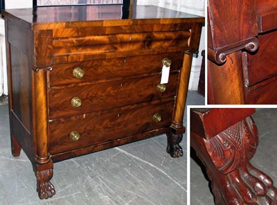 Lot 256 - Classical Style Mahogany Chest of Drawers Late...