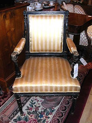 Lot 316 - Pair of Louis XVI Style Painted and...