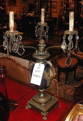 Lot 324 - Pair of Empire Style Gilt-Bronze Mounted Cut...