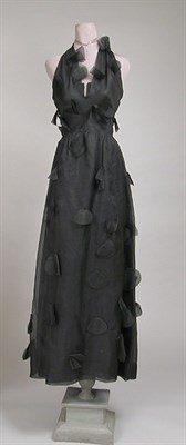 Lot 668 - Givenchy Black Chiffon Halter Evening Dress