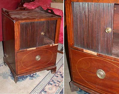 Lot 135 - George III Style Mahogany Bedside Cabinet
