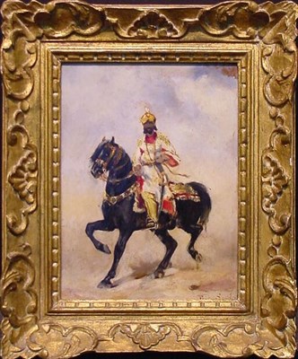 Lot 53 - French School Late 19th century HORSE AND...