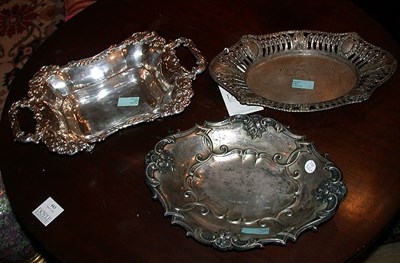 Lot 327 - Group of Three Sterling Silver and Continental...