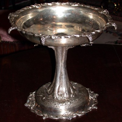 Lot 332 - Silver Tree-Form Compote Approximately 34 ounces.