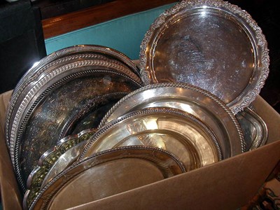 Lot 333A - Miscellaneous Group of Silver Plated Trays...