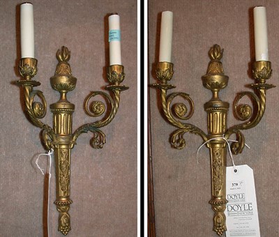Lot 379 - Pair of Neoclassical Style Gilt-Metal...
