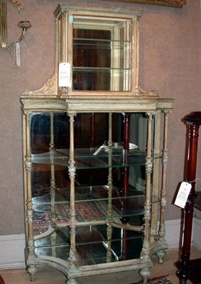Lot 380 - Pair of Victorian Painted and Mirrored Side...