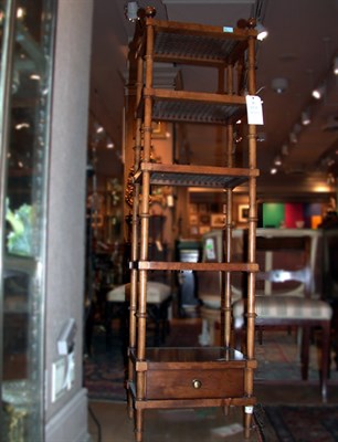 Lot 392 - Walnut Five-Tier Etagere