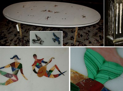 Lot 143 - Pietra Dura Occasional Table Of oval form,...