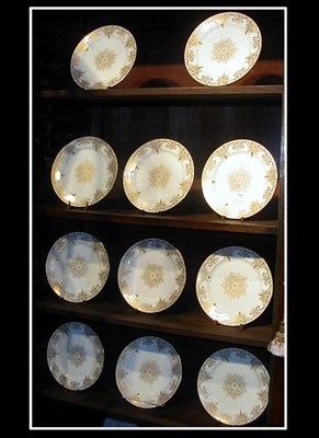 Lot 504 - Set of Eleven Lenox Gilt Decorated Porcelain...