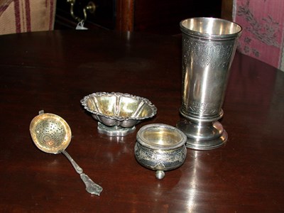 Lot 343 - Miscellaneous Group of Russian Silver Articles...