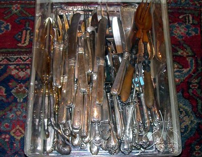 Lot 345 - Miscellaneous Group of Silver Handled Flatware