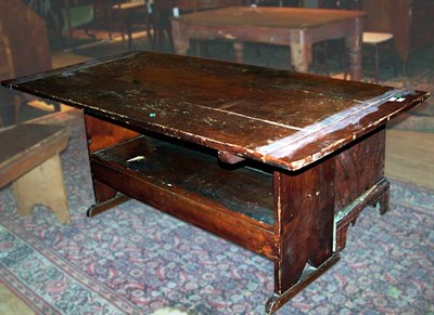 Lot 249 - Pine Hutch Table 19th Century The rectangular...