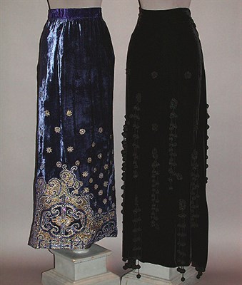 Lot 646 - Two Velvet Evening Skirts