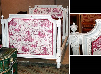 Lot 190 - Louis XVI Style Upholstered Bed