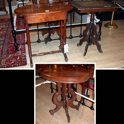 Lot 111 - Group of Three Victorian Painted and Mahogany...