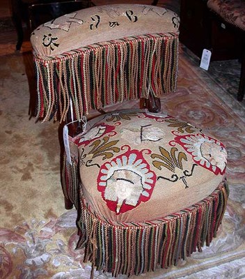 Lot 454 - Victorian Needlepoint Upholstered Mahogany...