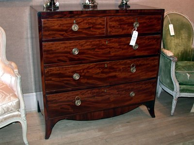 Lot 457 - George III Mahogany Chest of Drawers