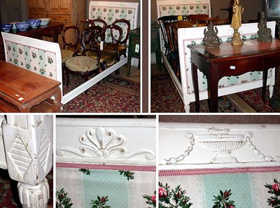 Lot 93 - Pair of Neoclassical Style Painted Beds