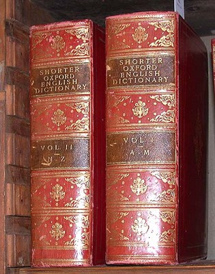 Lot 421 - [BINDINGS] THE SHORTER OXFORD ENGLISH...