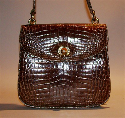 Lot 826 - Gucci Cognac Crocodile Shoulder Bag