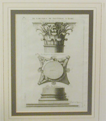 Lot 84 - After A. Desgodetz DU PORTIQUE DU PANTHEON,...