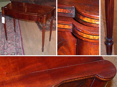 Lot 184 - Federal Inlaid Mahogany Fold-Over Card Table...
