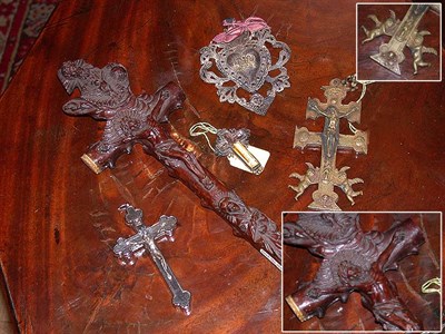 Lot 352 - Miscellaneous Group of Four Crucifix