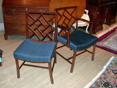 Lot 265 - Set of Six Georgian Style Dining Chairs...