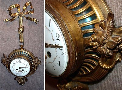 Lot 491 - Louis XV Style Gilt-Metal Cartel Clock