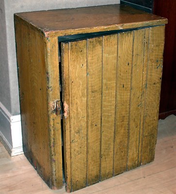 Lot 177 - Grain Painted Hanging Cabinet The single door...