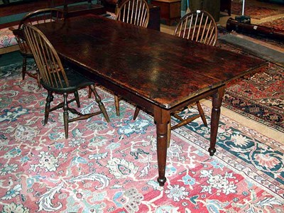 Lot 149 - Stained Pine and Fruitwood Farm Table 19th...