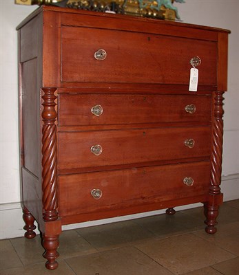 Lot 182 - Late Federal Cherry Chest of Drawers The...
