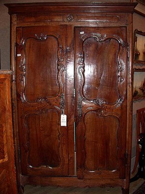 Lot 162 - Provincial Louis XV Walnut Armoire