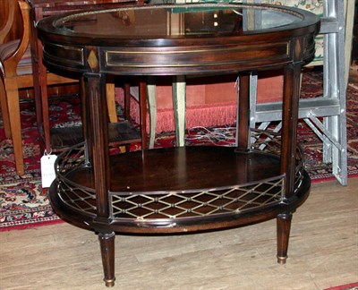 Lot 390 - Louis XVI Style Parcel Gilt Walnut Two-Tier...