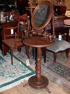 Lot 428 - Victorian Walnut Shaving Stand
