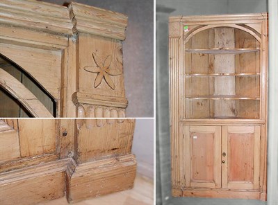 Lot 153 - Provincial English Pine Corner Cabinet