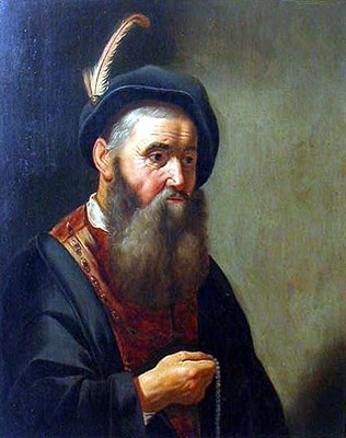 Lot 23 - Follower of Govaert Flink MAN WITH PLUMED HAT...