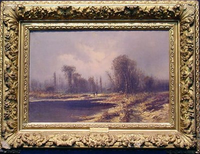 Lot 63 - Karl Heffner German, 1849-1925 HUNTERS IN A...