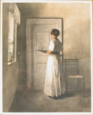 Lot 207 - Peter Ilsted GIRL WITH TRAY (O/S 23) Color...