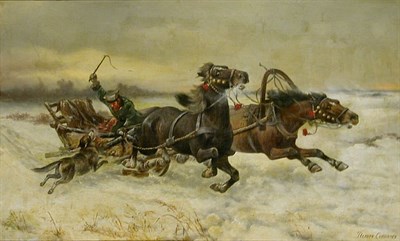 Lot 95 - Petr Petrovich Sokolov Polish, 1821-1899 WOLF...