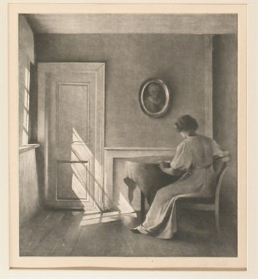 Lot 206 - Peter Ilsted SUNSHINE FALLING ON A DOOR...
