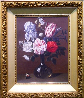Lot 83 - Manner of Rachel Ruysch FLORAL STILL LIFE Oil...