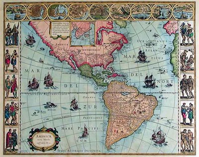 Lot 74 - After Willem Blaeu AMERICAE NOVA TABULA...