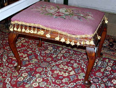 Lot 97 - Georgian Style Needlepoint Upholstered...