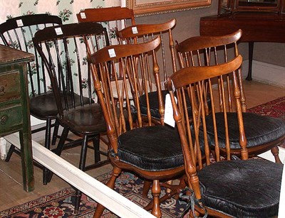 Lot 98 - Miscellaneous Group of Seven Windsor Chairs