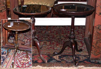 Lot 107 - Group of Three Georgian Style Mahogany and Tin...