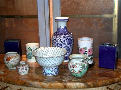 Lot 145 - Miscellaneous Group of Nine Porcelain Articles...